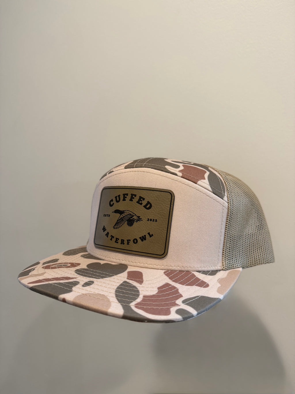 Cuffed Camo |Patch Hat | 7 panel hat