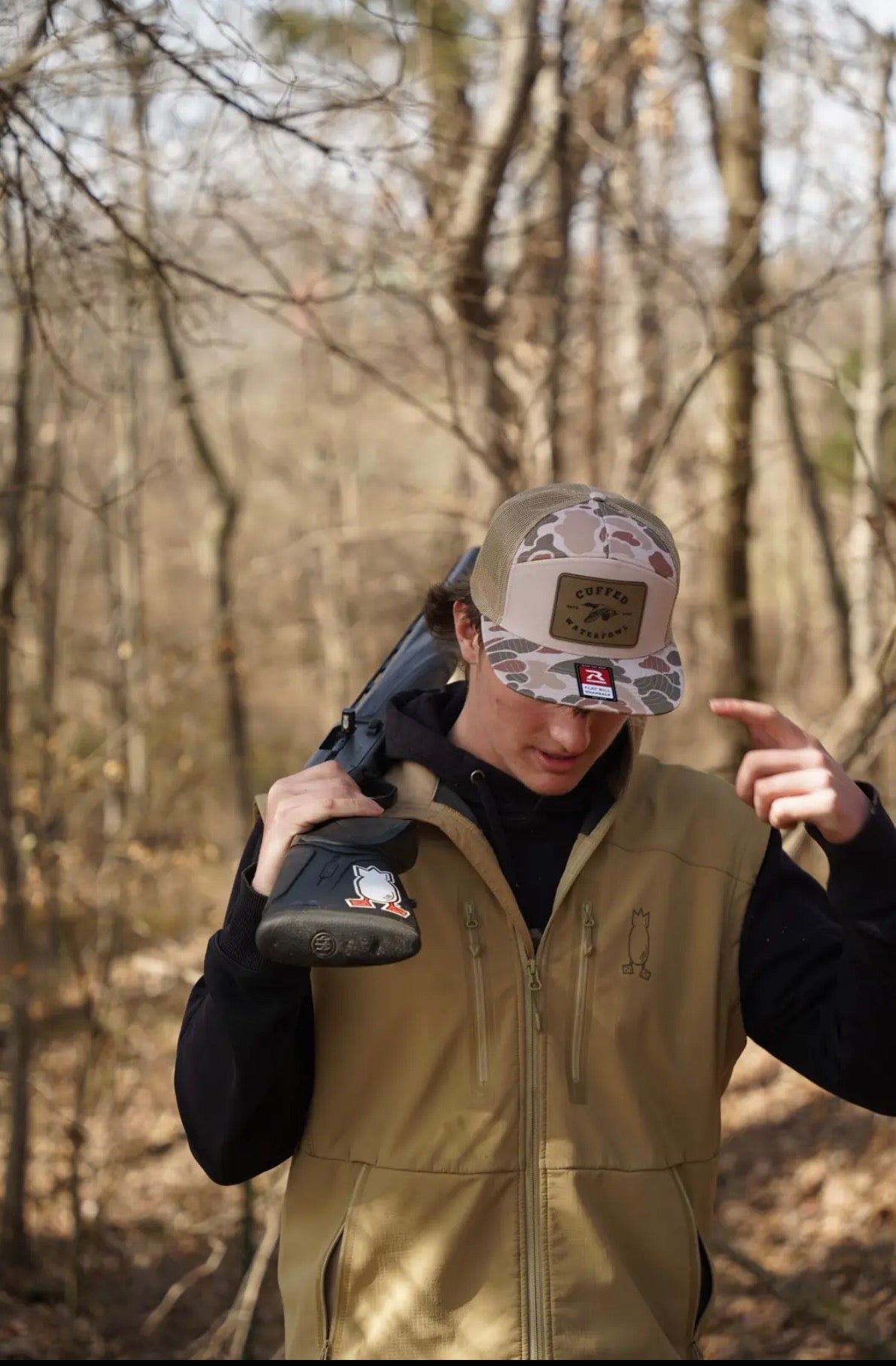 Cuffed Camo |Patch Hat | 7 panel hat