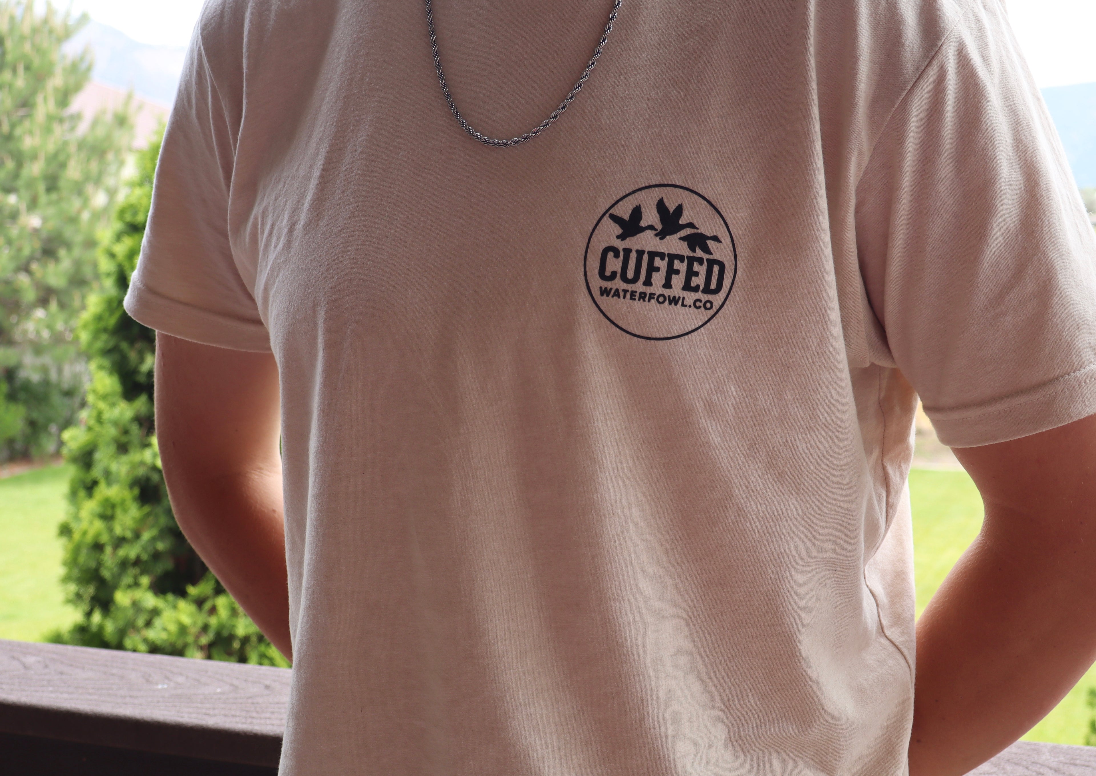 Cuffed Waterfowl OG T shirt | Beige